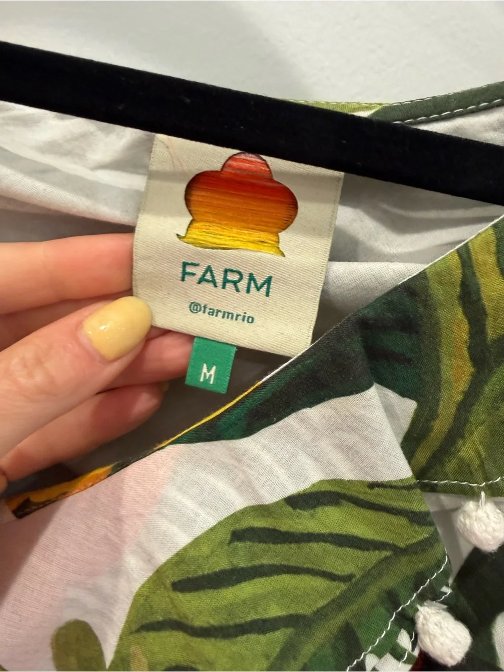 FARM Rio Tropical One-Shoulder Maxi Dress in Green, Orange & Yellow - Picture 3 of 3